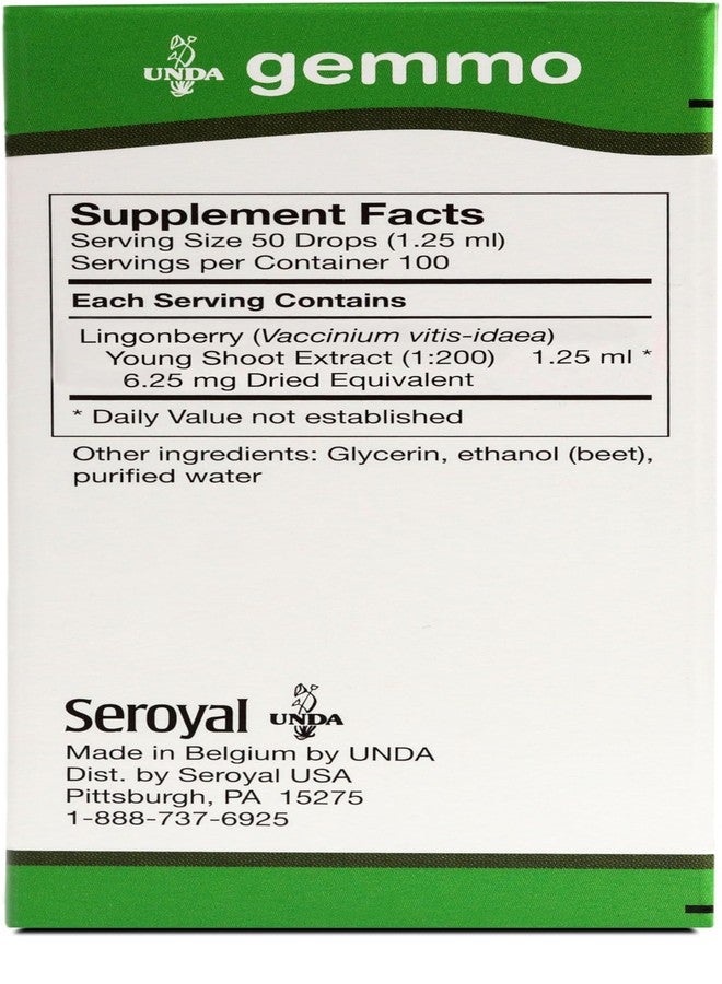 UNDA Gemmo Therapy Vaccinium Vitis Idaea | Lingonberry Young Shoot Extract | 4.2 fl. oz. - Image 2